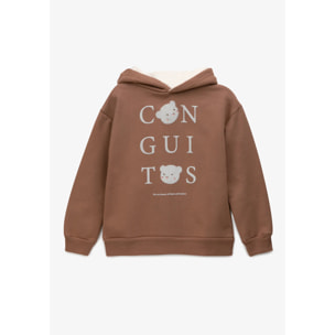 Sudadera Conguitos Marrón Niña