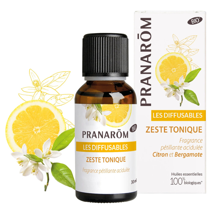 Pranarom - Diffusable Zeste tonique - Bio - 30 ml