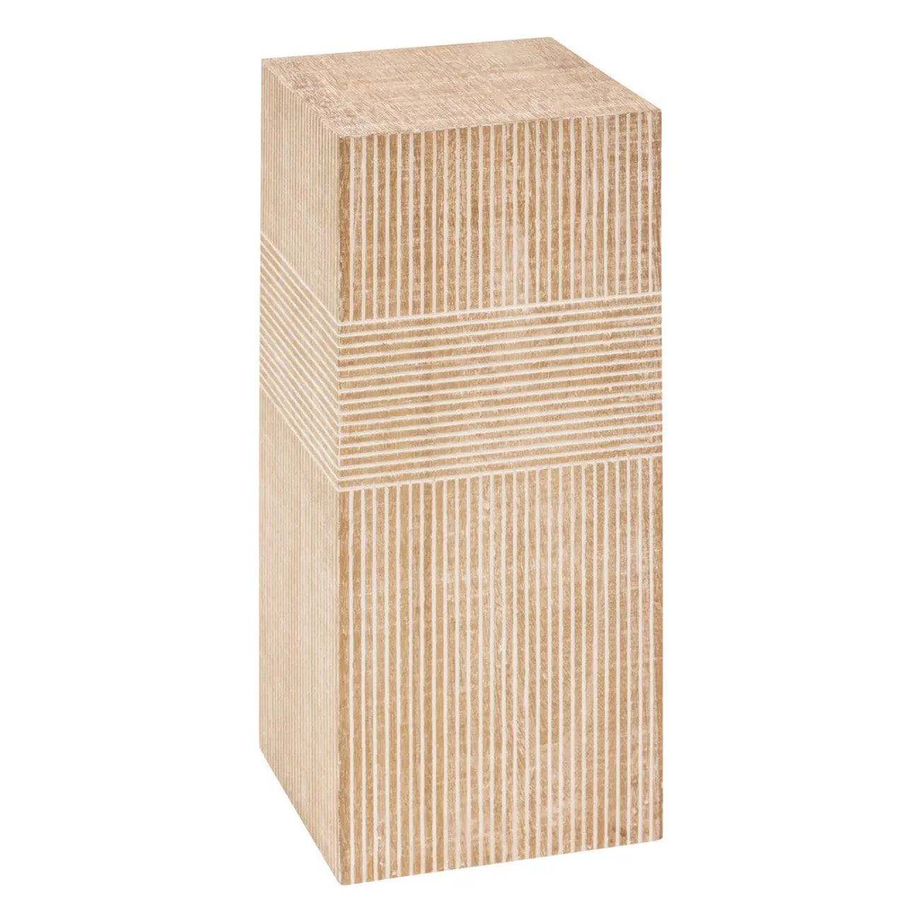 Porte plante "Nilia" blanc froid H70cm