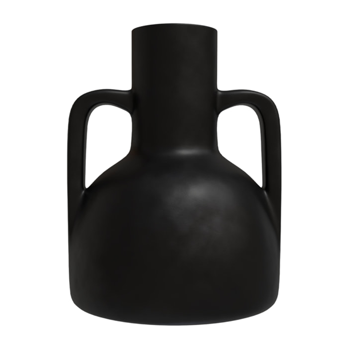 Vase noir en terre cuite H30,5cm - Rozenn
