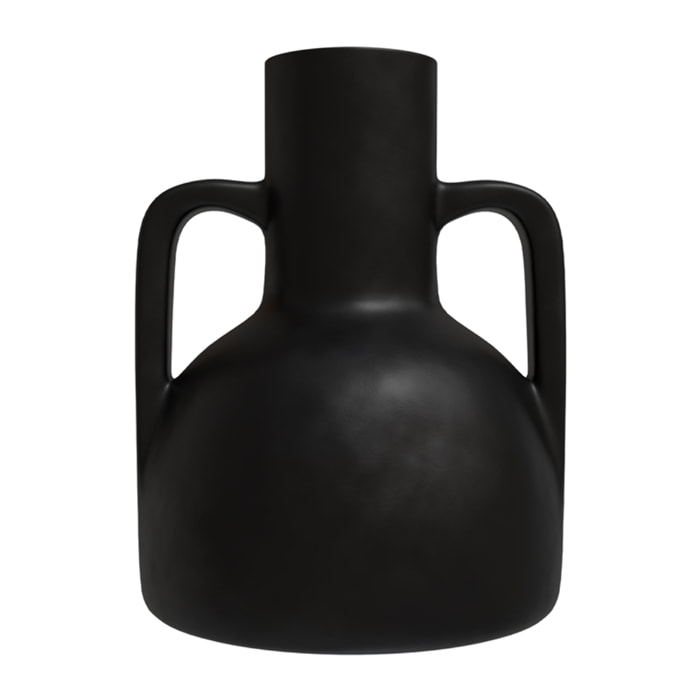 Vase noir Rozenn en terre cuite H30,5cm