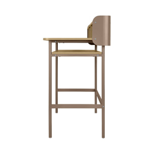 Bureau métal et décor bois 3 niches MOLTO