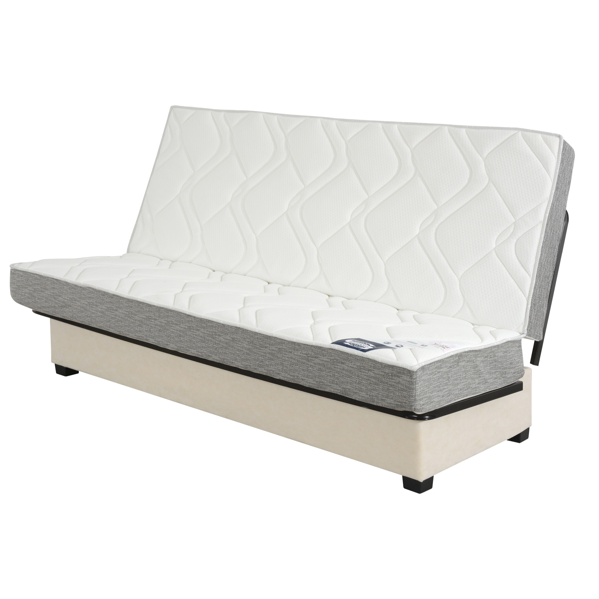 Banquette CC WASHINGTON 130 x 190, matelas Simmons, coton pacifico