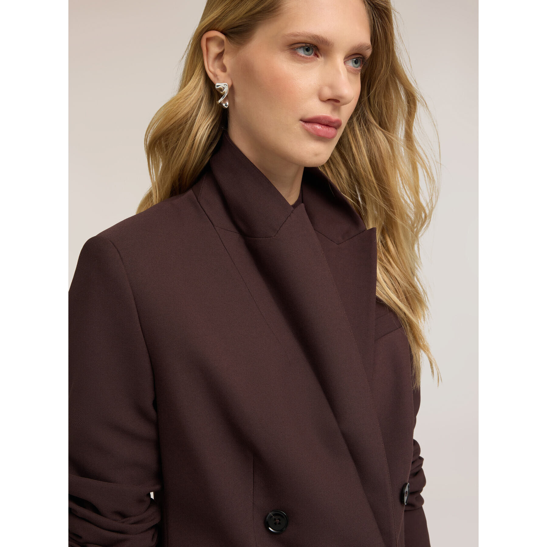 Motivi - Blazer doppiopetto sartoriale - Marrone