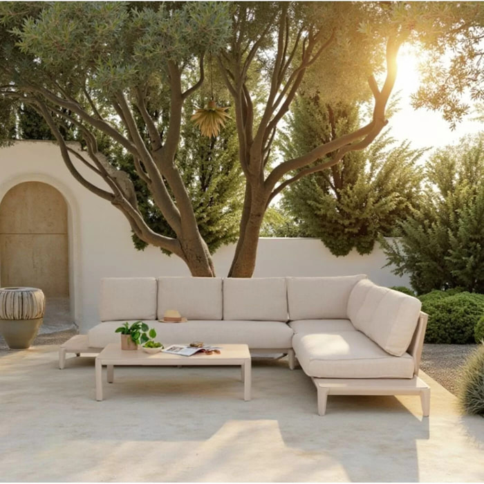 Salon de jardin Mykonos crème Kare Design