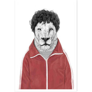 Affiche enfant lion  Affiche seule