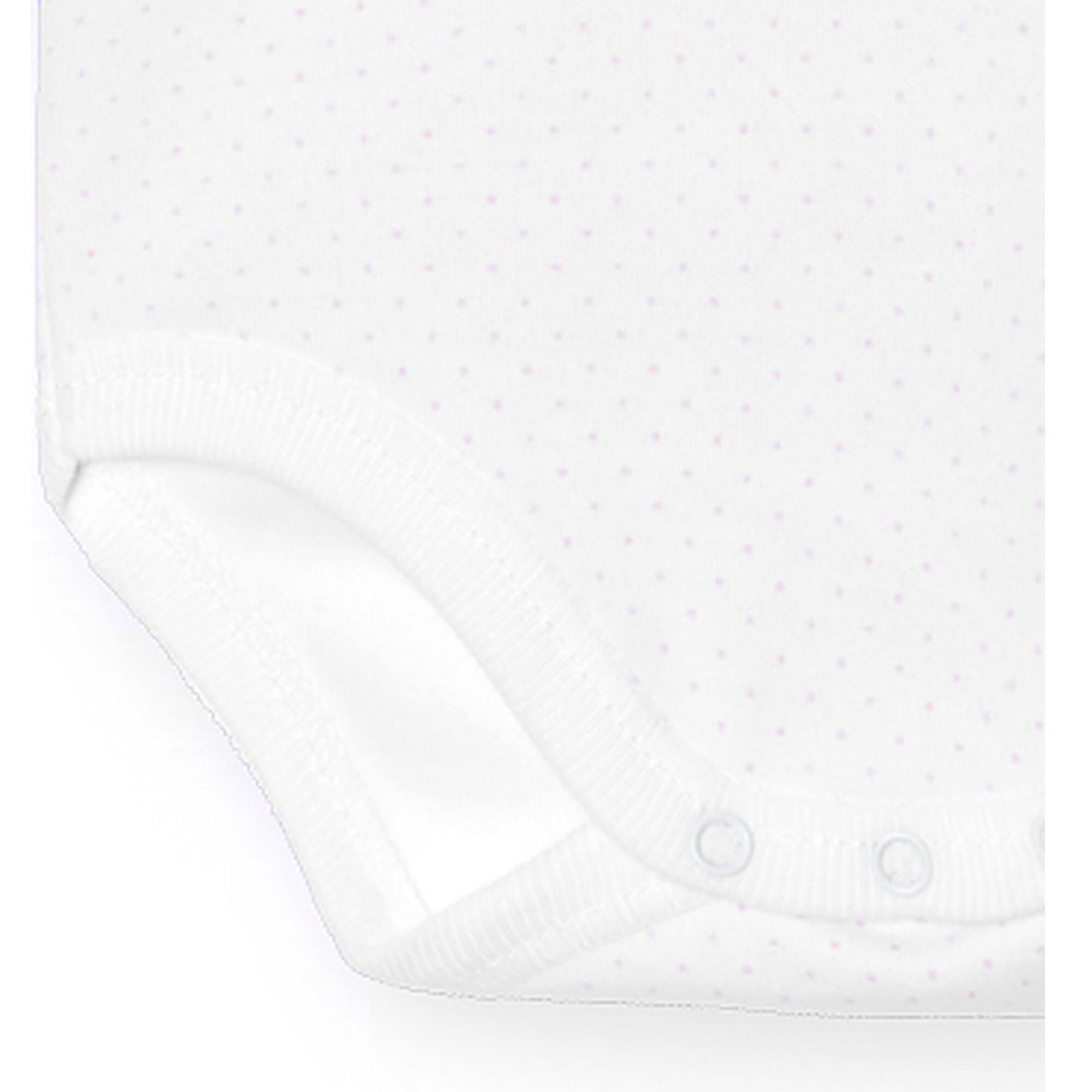 Body cruzado bebé manga larga topos