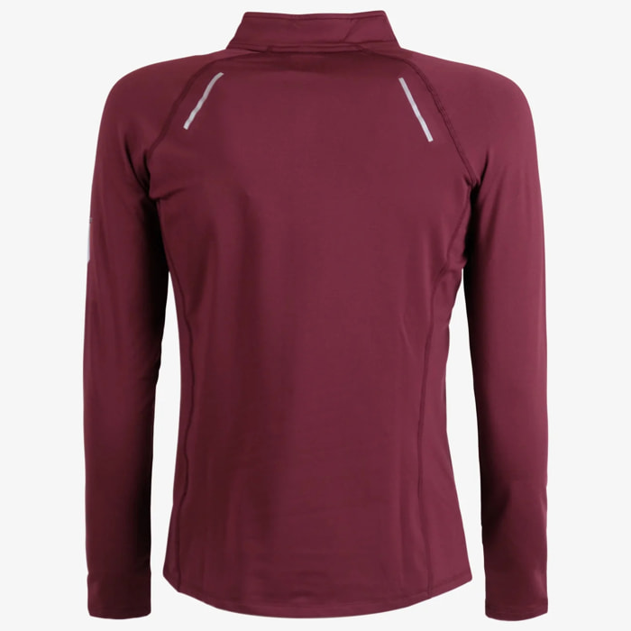 Felpa Esercito sport a maniche lunghe bordeaux donna
