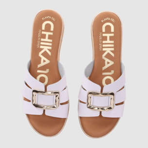Sandalias de Piel - Blanco - Tacón: 5 cm