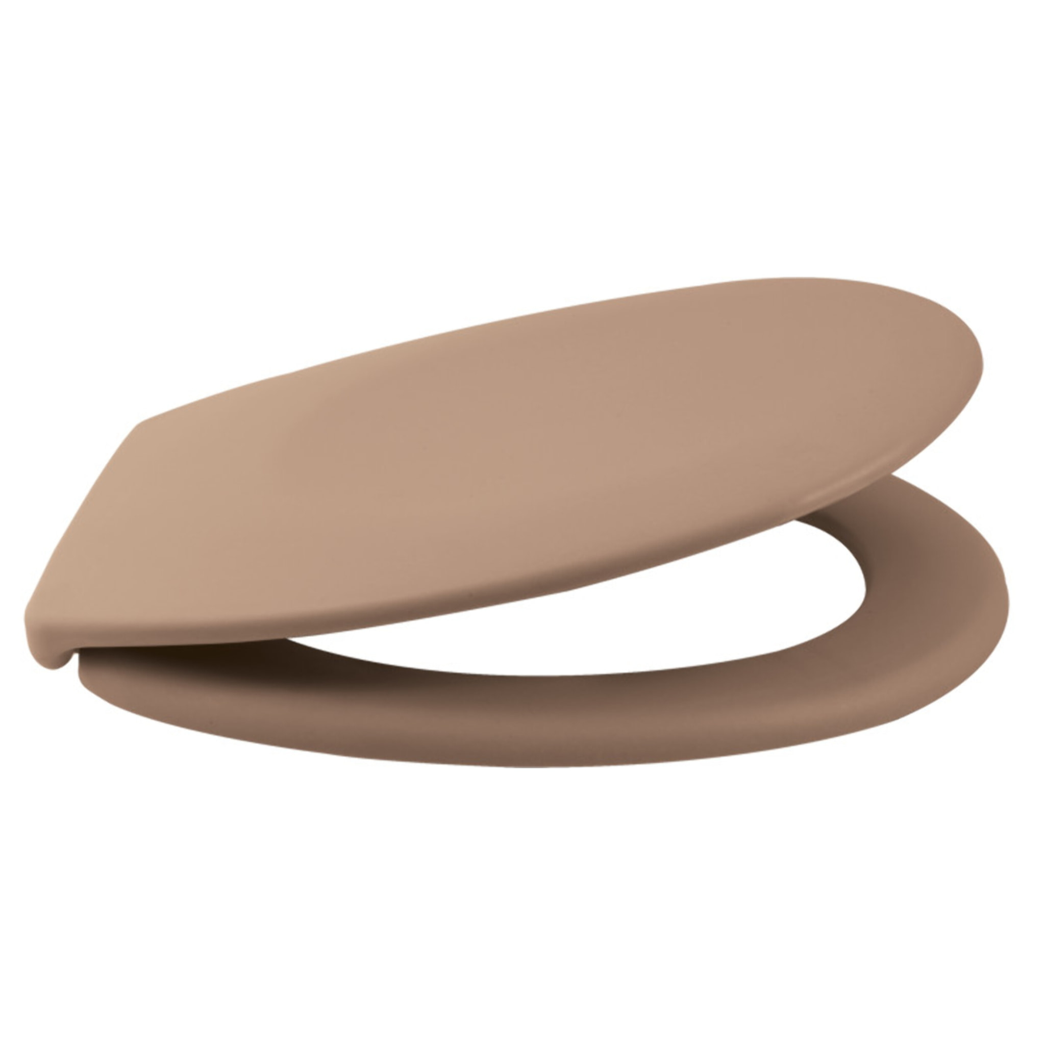 Abattant wc Thermo dur avec frein de chute NEELA Cappuccino mat - Charnières ABS Chromé Spirella