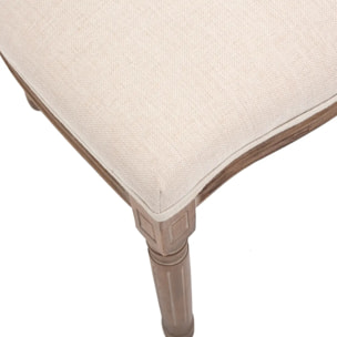 Chaise "Cléon" cannage beige