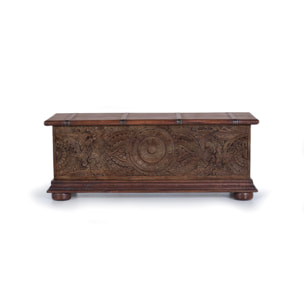 Baúle de Madera de Mango 116 Cm Estilo Rústico Étnico