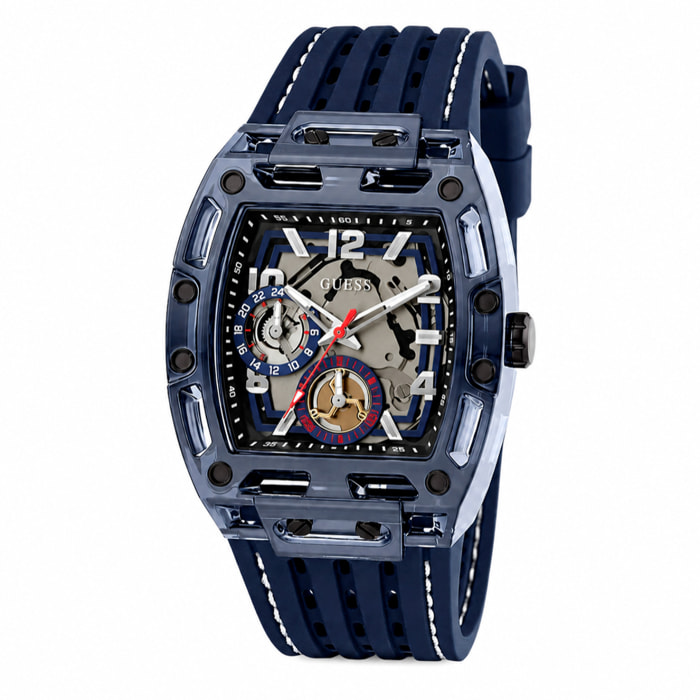 Reloj Guess GW0499G1 Hombre Analogico Cuarzo con Correa de Silicona