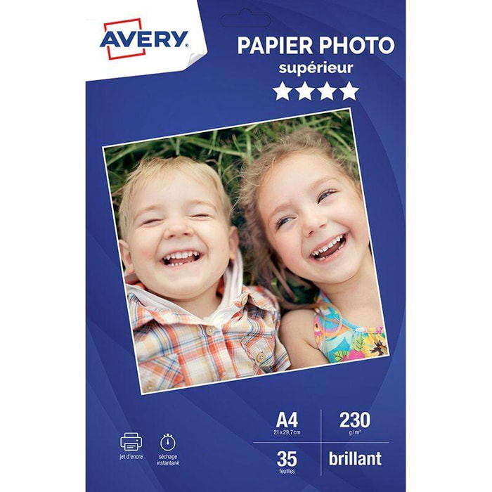 Avery Papier photo mat supérieur A4 (20 feuilles)