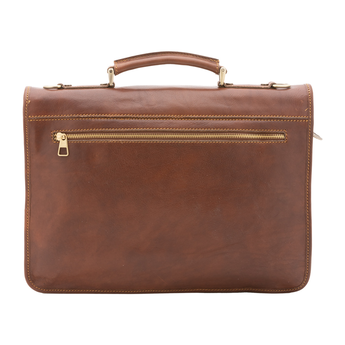 Borsa a mano  unisex In Vera pelle Made in Italy 40x30x6 cm