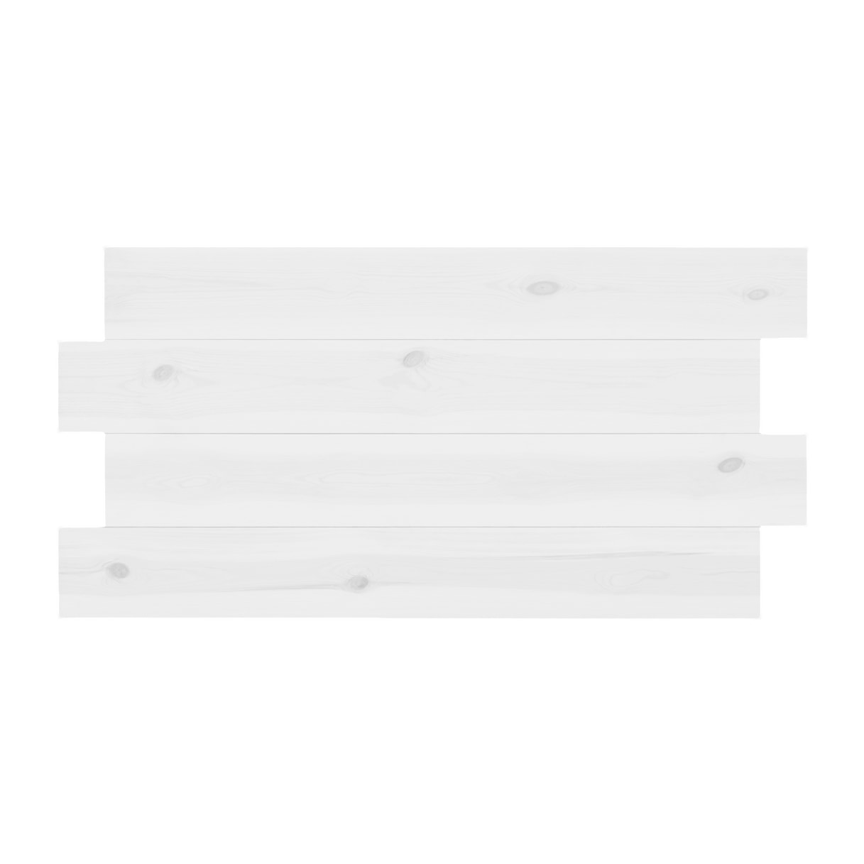 Tête de lit en bois massif blanc en différentes tailles