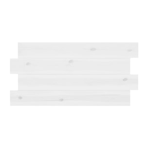 Tête de lit en bois massif blanc en différentes tailles
