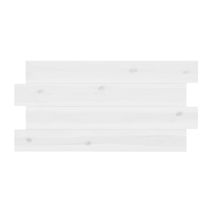 Tête de lit en bois massif blanc en différentes tailles