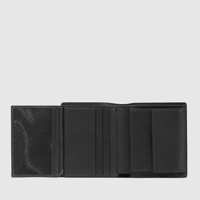 Piquadro Vertical men’s wallet with coin pocket