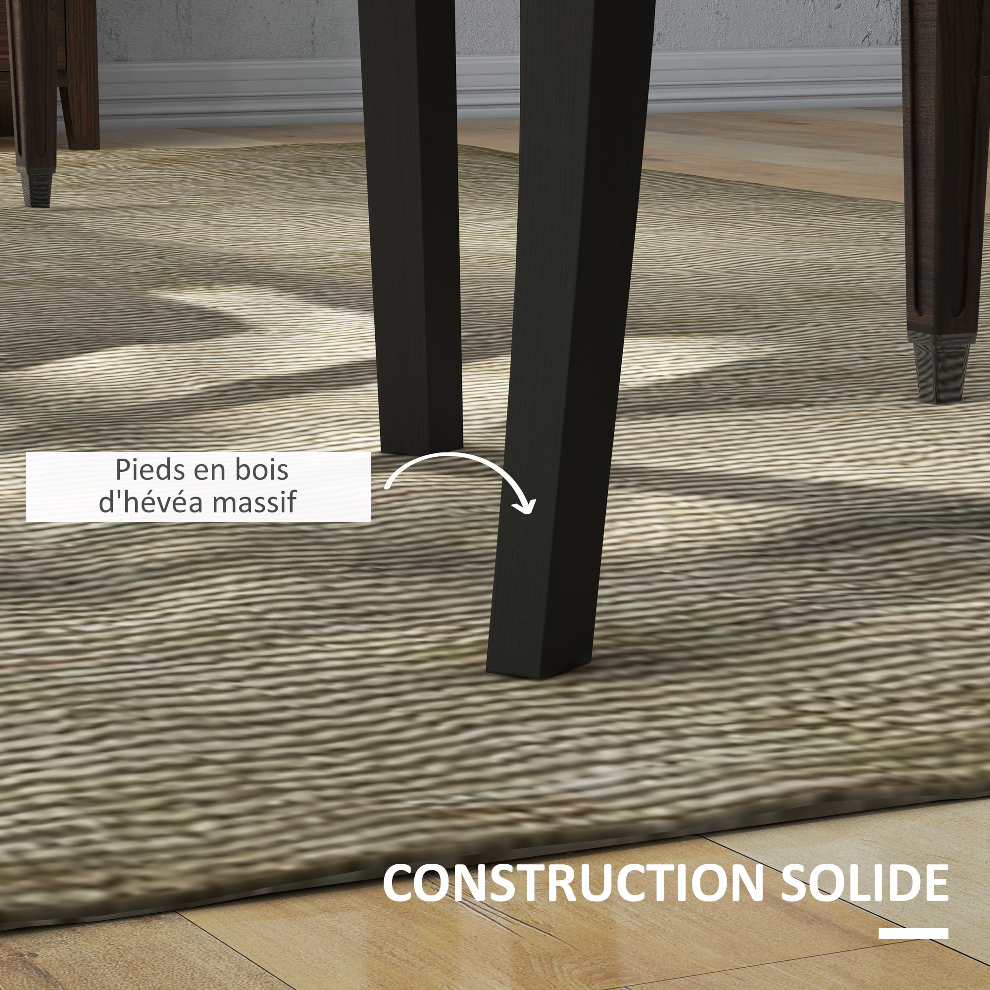 Lot de 2 chaises – Confortables et élégantes – Style moderne