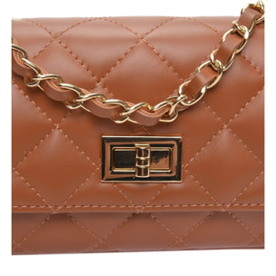 Borsa a spalla Anna Luchini Cammello