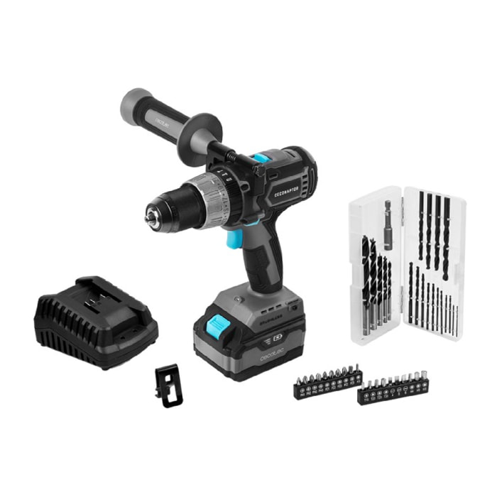 Cecotec Perceuse à percussion CecoRaptor Perfect ImpactDrill 4020 Brushless Ultr