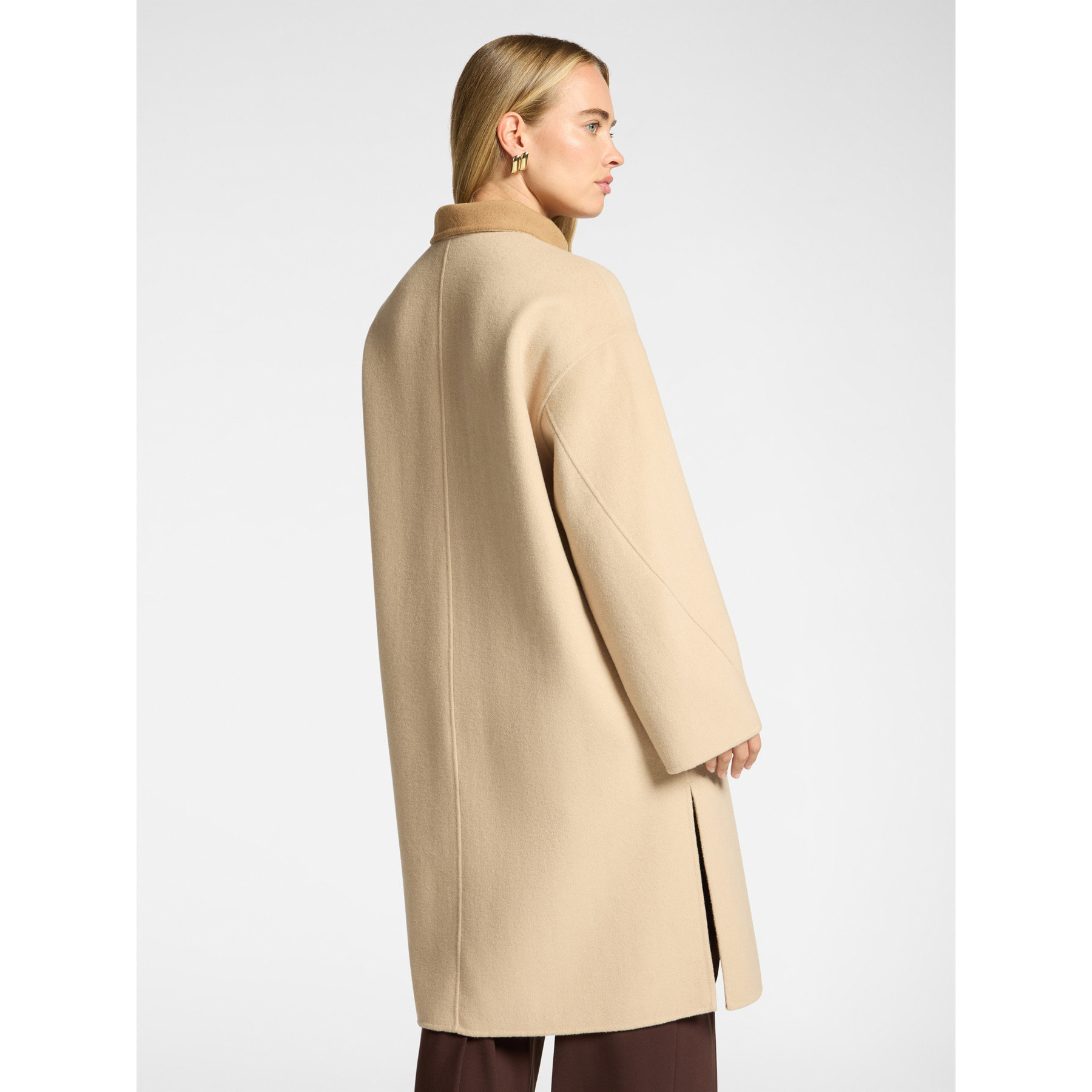 Elena Mirò - Cappotto in double misto lana - Beige
