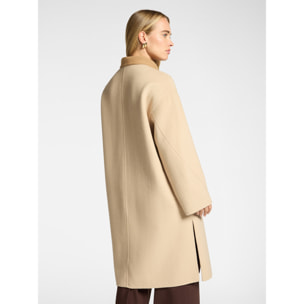 Elena Mirò - Cappotto in double misto lana - Beige