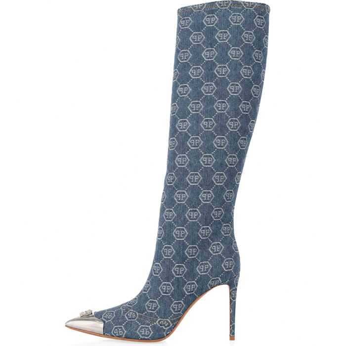 PHILIPP PLEIN Botines de tacón alto MONOGRAM