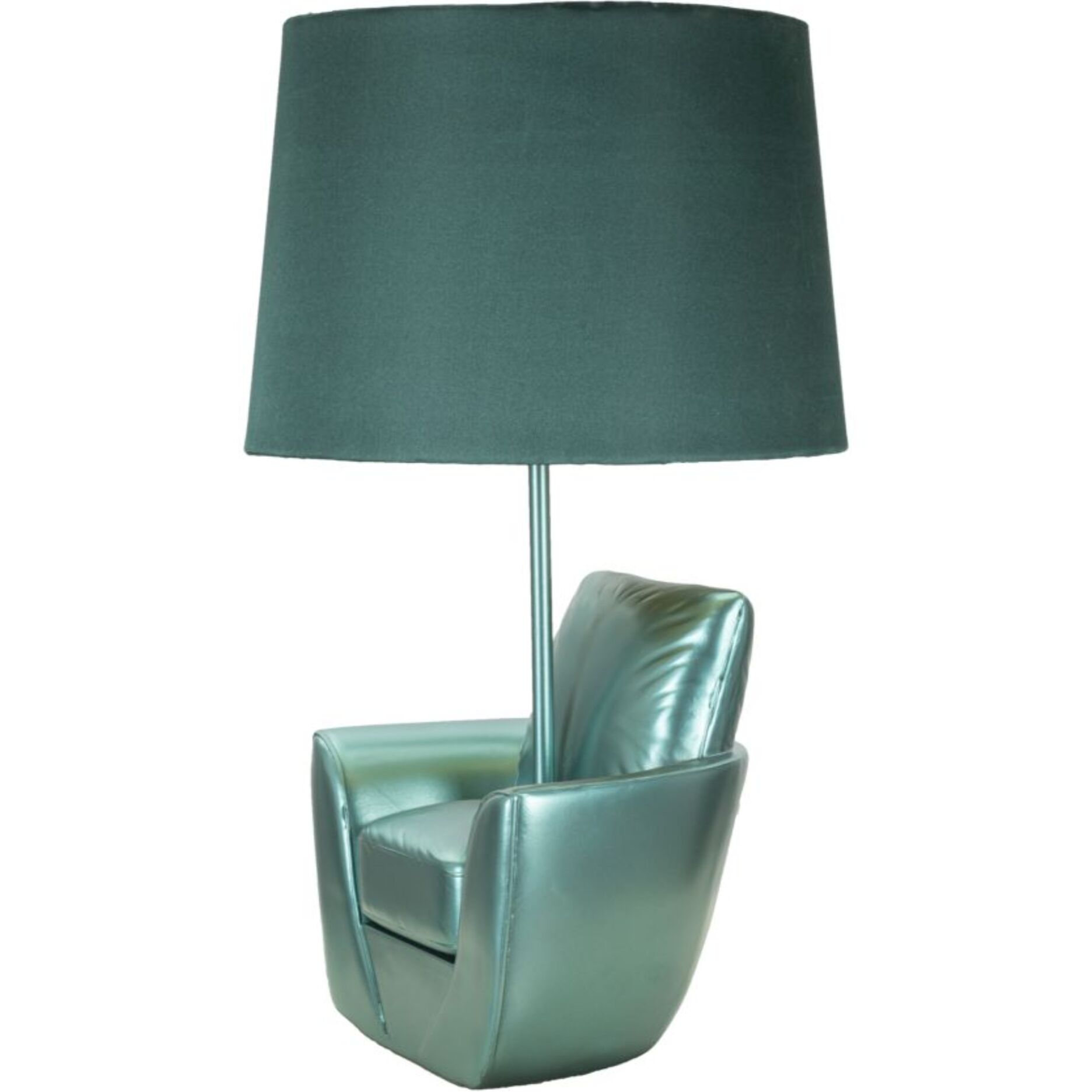 LAMPADA DA COMODINO MIDCENTURY TURCHESE CM Ø 26X43