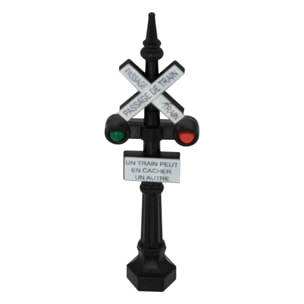 Lot de 2 accessoire village signalisation H.9cm