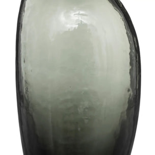 Soliflore - verre - gris - H20 cm