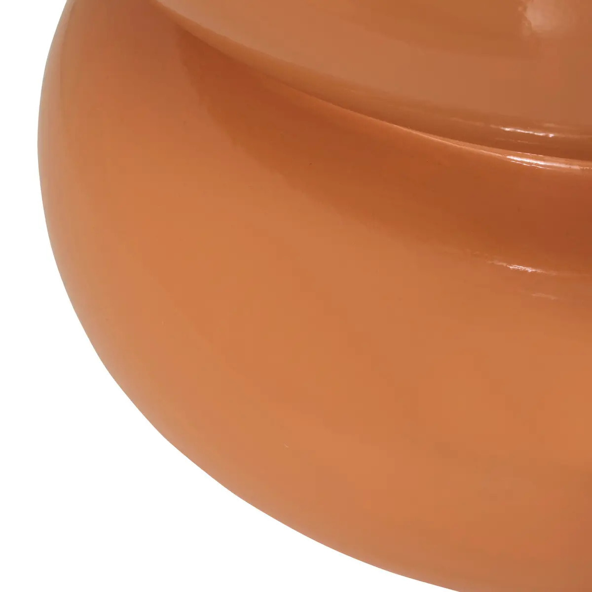 Table d'appoint Stoneto orange 35x35x43cm