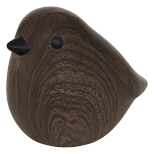 Oiseau céramique Automne H.12cm tabac
