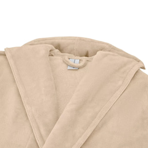 Peignoir enfant coton mélangé 300 g/m² uni ecru Teddy angora