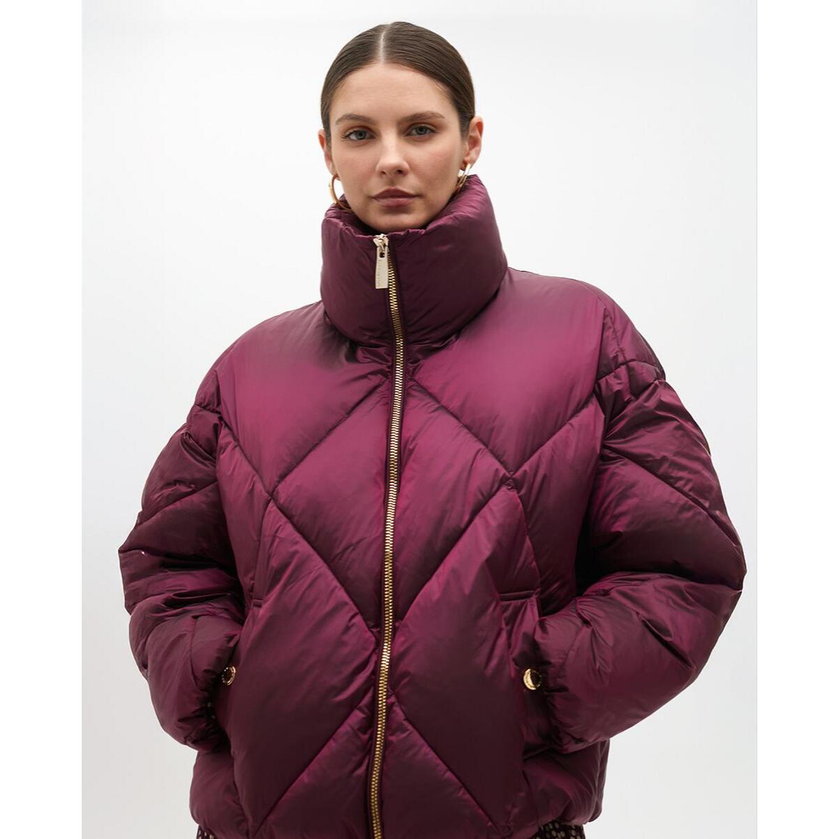 Anorak Metallico Trapuntato Midi