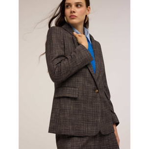 Motivi - Blazer monopetto tinto filo - Grigio