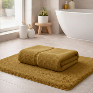 CASA MATTA Telo Bagno in Spugna di Puro Cotone 650 gr/mq_Senape