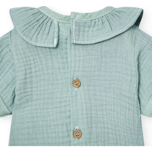 Body bebé manga corta cuello bambula