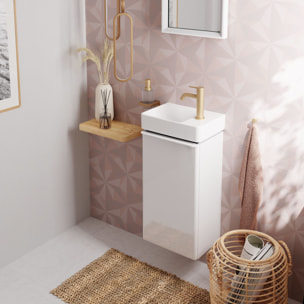 Mitigeur lavabo Tecturis S 80 Ecosmart+ Bronze brossé