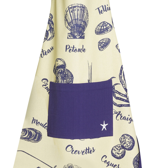 Tablier imprimé COTON Tablier imprimé PECHE A PIED