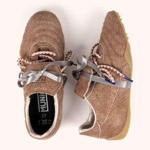 Zapatilla de Fútbol Retro-Futuro con Textura Yeti Marrón MUNICH MUNDIAL STRADA YETI 06