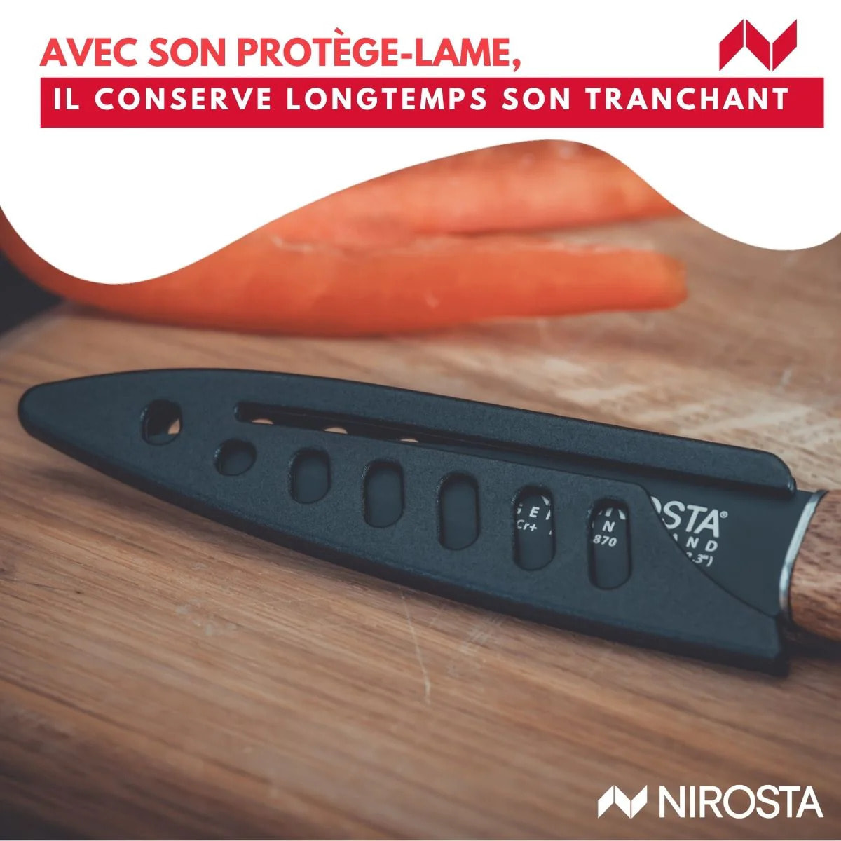 Couteau à légumes 19,5 cm Nirosta Flow