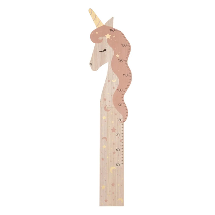 Toise enfant "Licorne" - bois - 30x130 cm