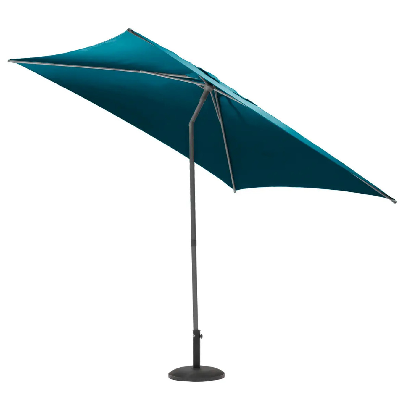 Parasol droit carré Soya Bleu canard