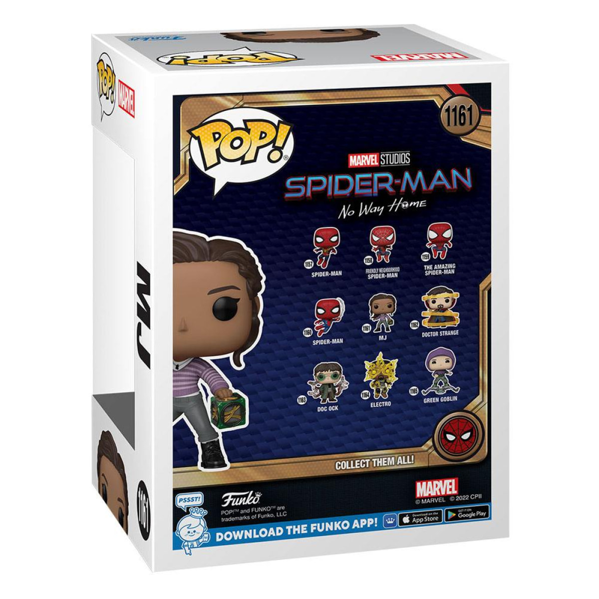 Spider-man: No Way Home Pop! Marvel Vinile Figura Mj 9 Cm Funko