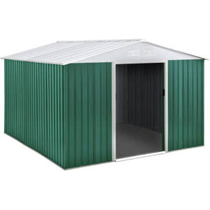 Abri de jardin métal "Rosas" - 7,06 M² - Vert