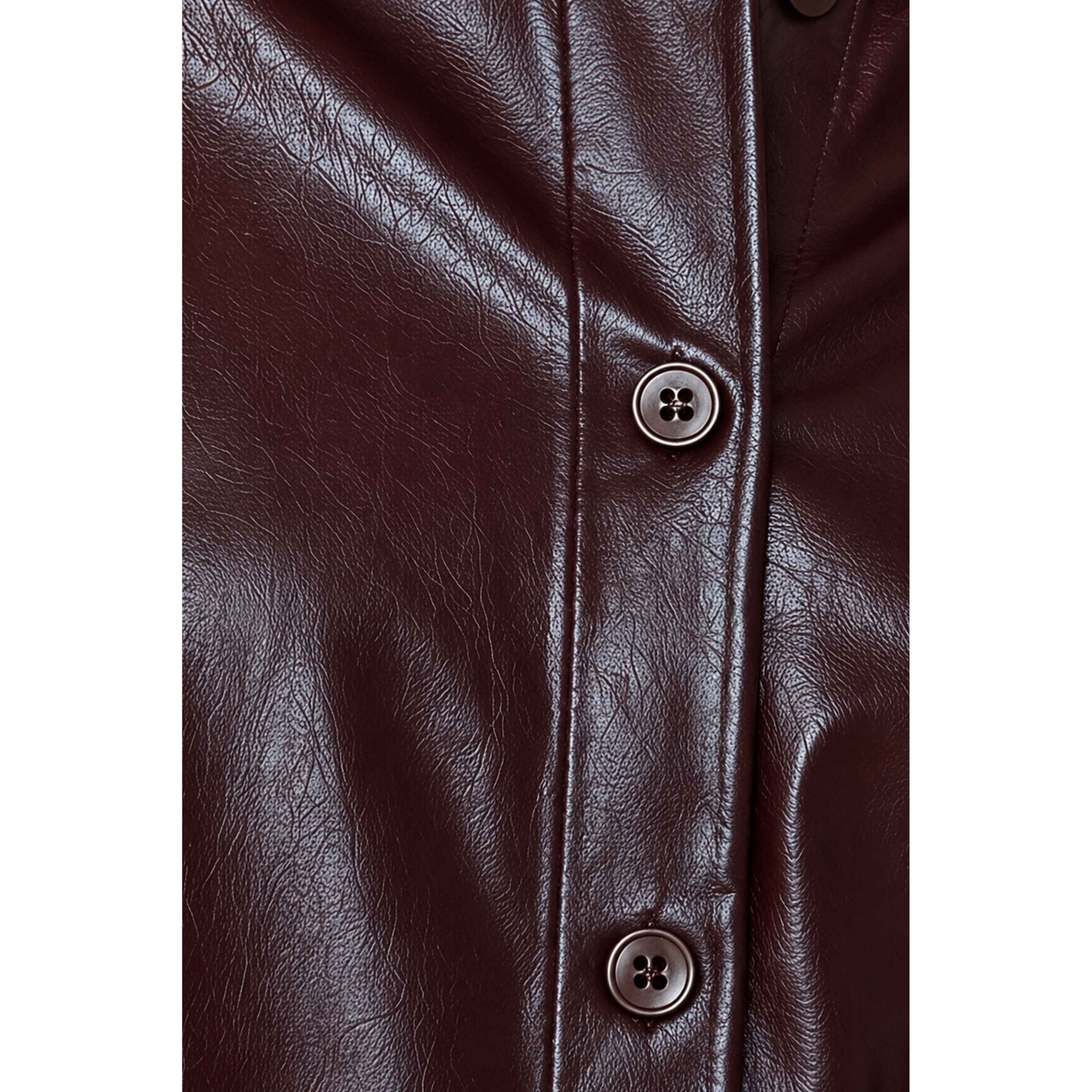 Kocca - Camicia da donna in ecopelle lucida a maniche lunghe Donna