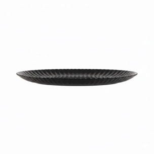 Set di 6 piatti piani neri 25 cm Bloom - Luminarc