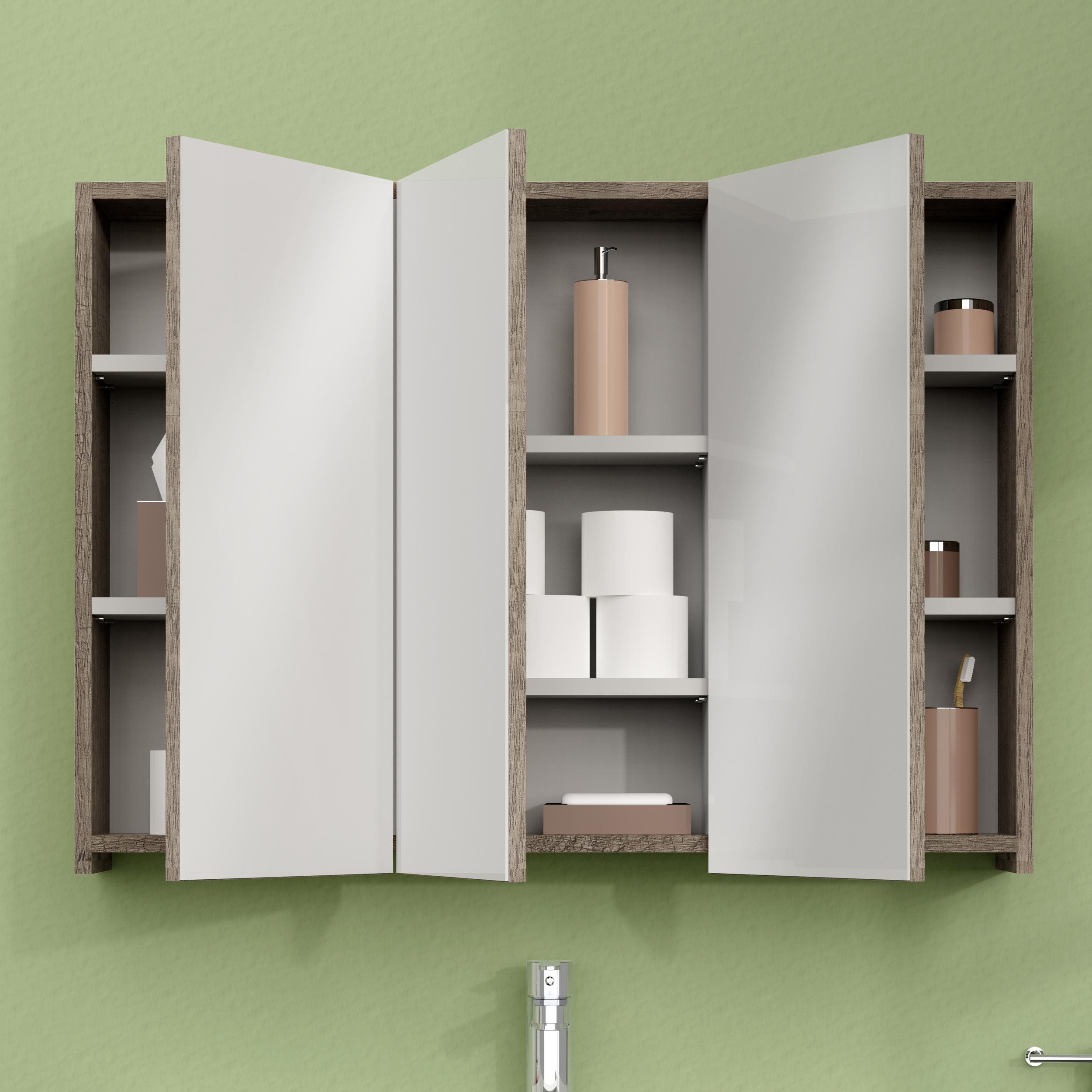 Alday ARMOIRE DE TOILETTE, Alday, 90cm, Bois Nebraska Veepee